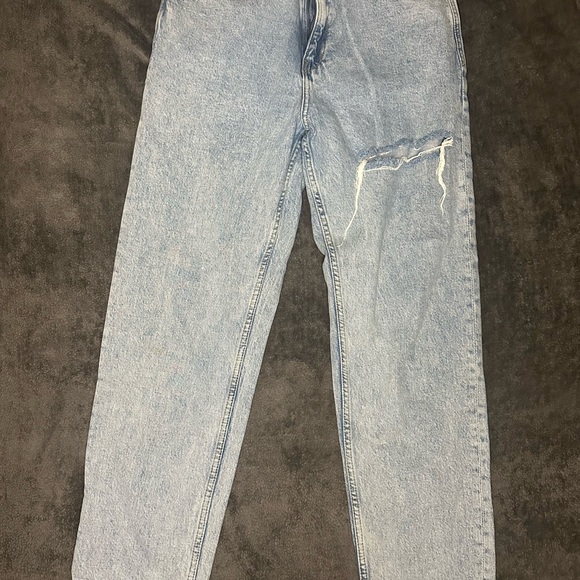 Zara Women's Light Blue Boyfriend Jeans - Picture 1 of 3
